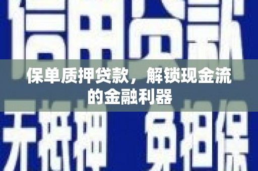 定远保单质押贷款，解锁现金流的金融利器