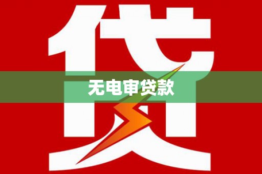 定远无电审贷款