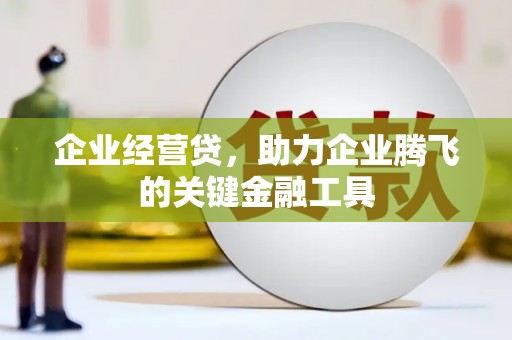 定远企业经营贷，助力企业腾飞的关键金融工具