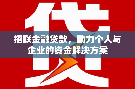 定远招联金融贷款，助力个人与企业的资金解决方案