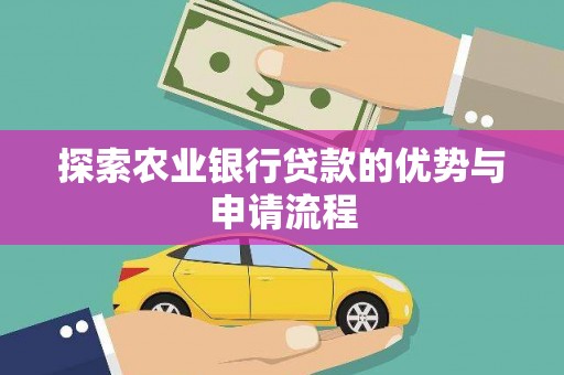 定远探索农业银行贷款的优势与申请流程