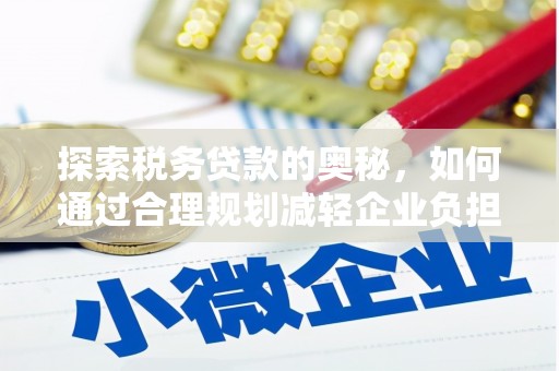 定远探索税务贷款的奥秘，如何通过合理规划减轻企业负担