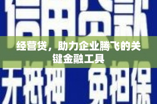 定远经营贷，助力企业腾飞的关键金融工具