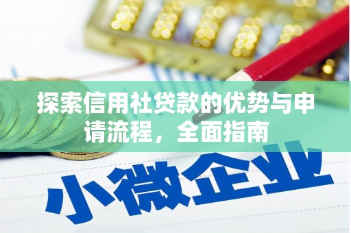 定远探索信用社贷款的优势与申请流程，全面指南