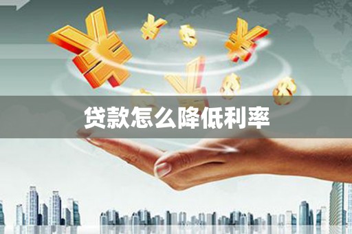定远贷款怎么降低利率