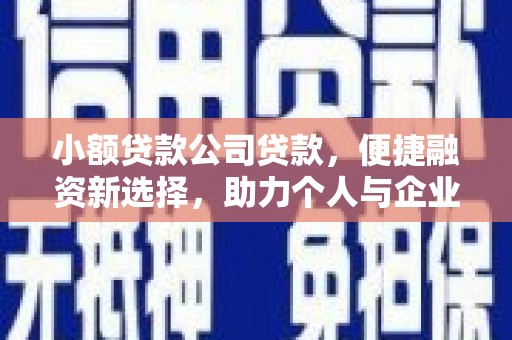 定远小额贷款公司贷款，便捷融资新选择，助力个人与企业成长
