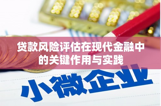 定远贷款风险评估在现代金融中的关键作用与实践