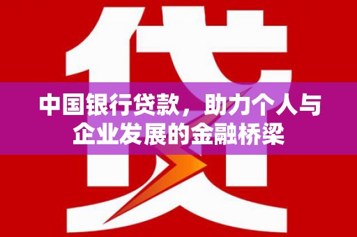 定远中国银行贷款，助力个人与企业发展的金融桥梁