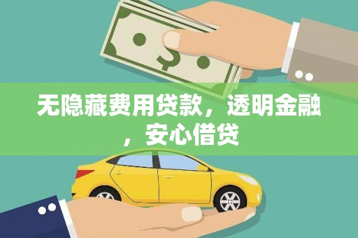 定远无隐藏费用贷款，透明金融，安心借贷