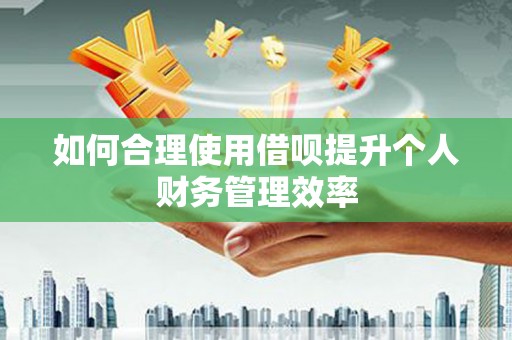 定远如何合理使用借呗提升个人财务管理效率