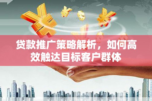 定远贷款推广策略解析，如何高效触达目标客户群体