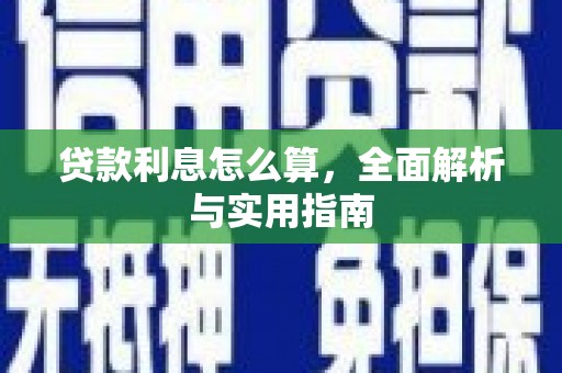 定远贷款利息怎么算，全面解析与实用指南