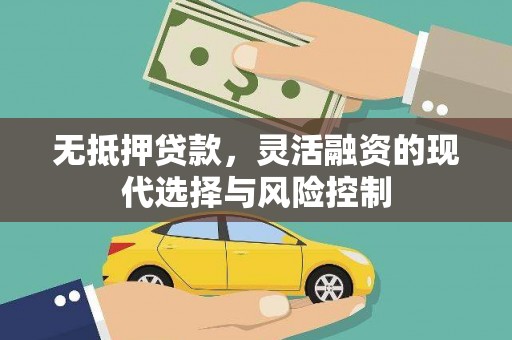 定远无抵押贷款，灵活融资的现代选择与风险控制