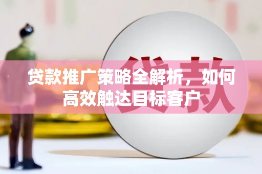 定远贷款推广策略全解析，如何高效触达目标客户