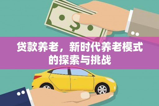 定远贷款养老，新时代养老模式的探索与挑战