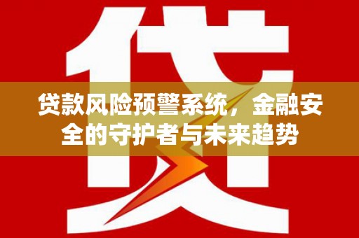 定远贷款风险预警系统，金融安全的守护者与未来趋势