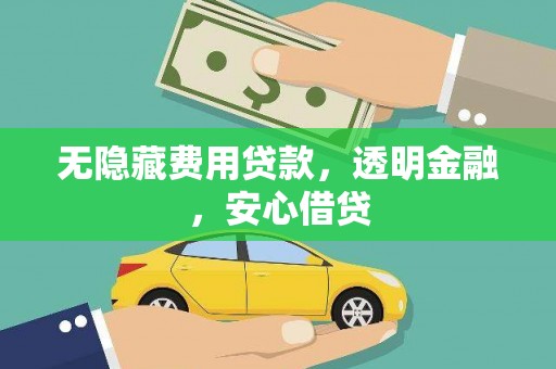 定远无隐藏费用贷款，透明金融，安心借贷