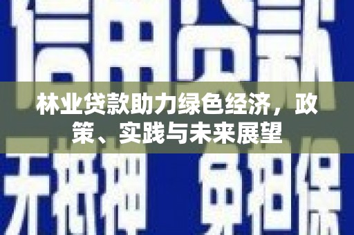 定远林业贷款助力绿色经济，政策、实践与未来展望
