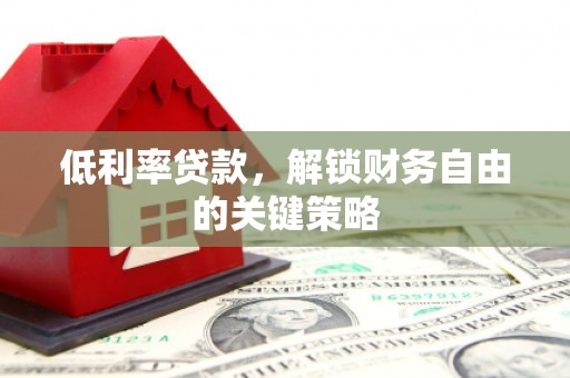定远低利率贷款，解锁财务自由的关键策略