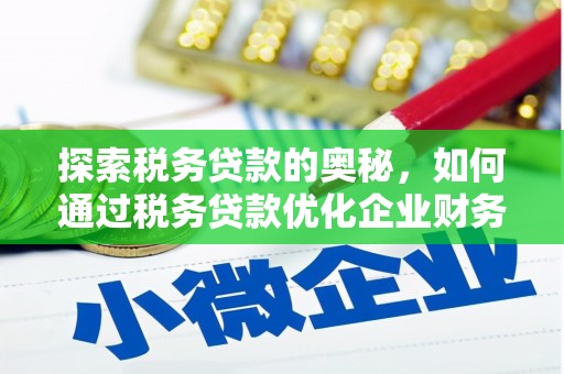 定远探索税务贷款的奥秘，如何通过税务贷款优化企业财务