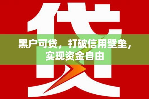 定远黑户可贷，打破信用壁垒，实现资金自由