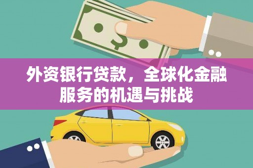 定远外资银行贷款，全球化金融服务的机遇与挑战