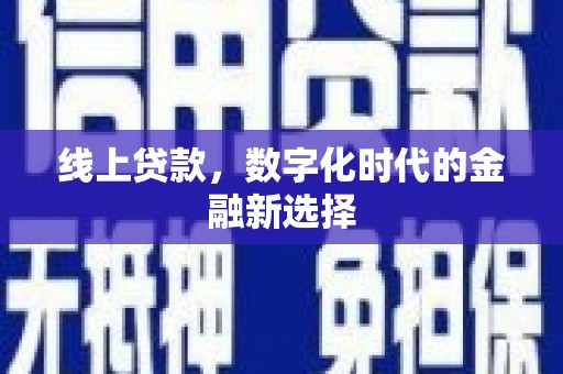 定远线上贷款，数字化时代的金融新选择