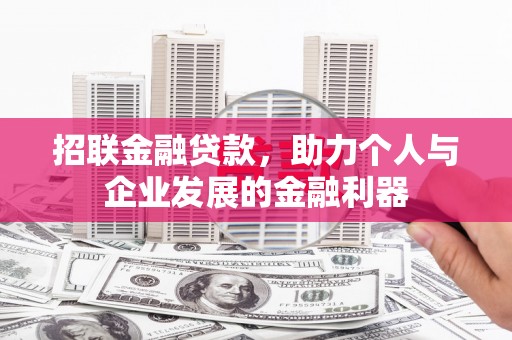 定远招联金融贷款，助力个人与企业发展的金融利器
