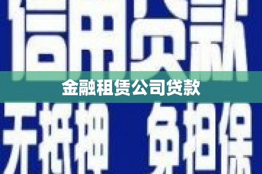 定远金融租赁公司贷款