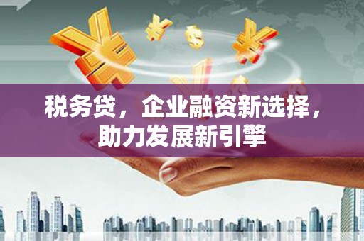 定远税务贷，企业融资新选择，助力发展新引擎