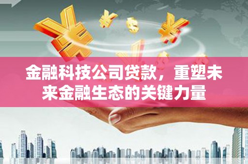 定远金融科技公司贷款，重塑未来金融生态的关键力量