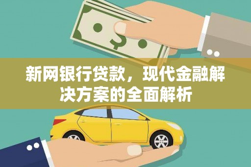 定远新网银行贷款，现代金融解决方案的全面解析