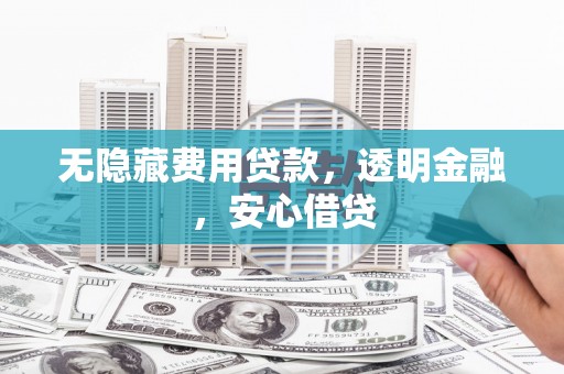 定远无隐藏费用贷款，透明金融，安心借贷