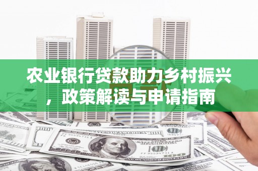 定远农业银行贷款助力乡村振兴，政策解读与申请指南