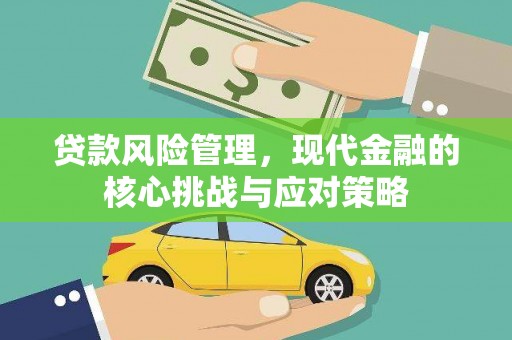 定远贷款风险管理，现代金融的核心挑战与应对策略