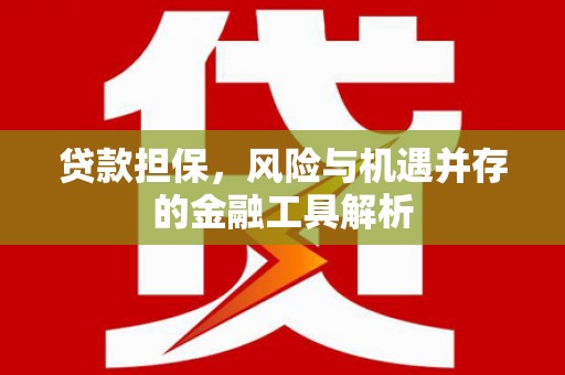 定远贷款担保，风险与机遇并存的金融工具解析