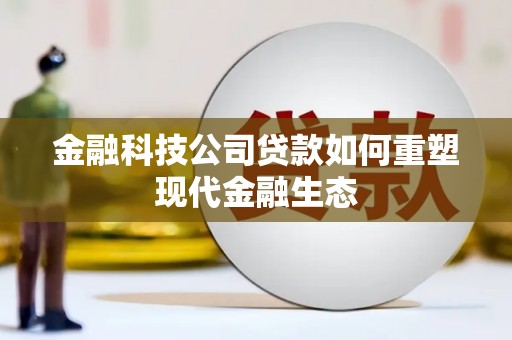 定远金融科技公司贷款如何重塑现代金融生态