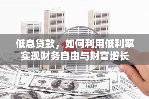 定远低息贷款，如何利用低利率实现财务自由与财富增长