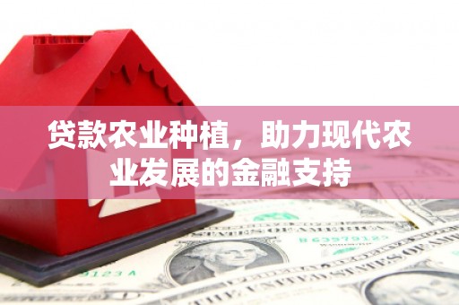 定远贷款农业种植，助力现代农业发展的金融支持